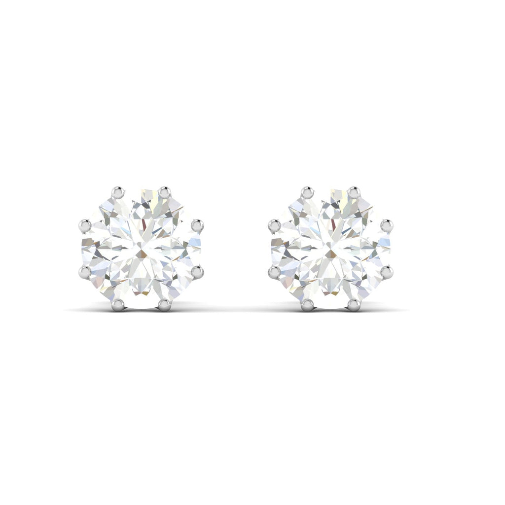 Silver Petal Stud