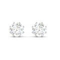 Silver Petal Stud