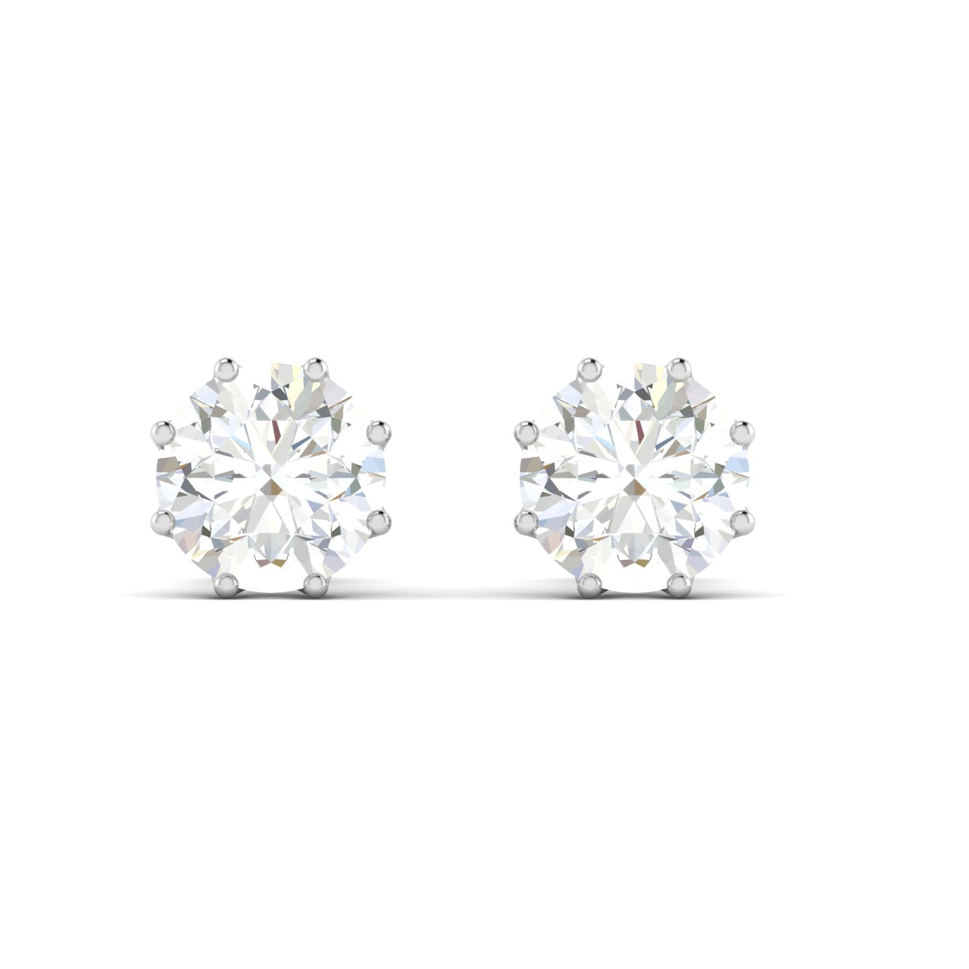Silver Petal Stud