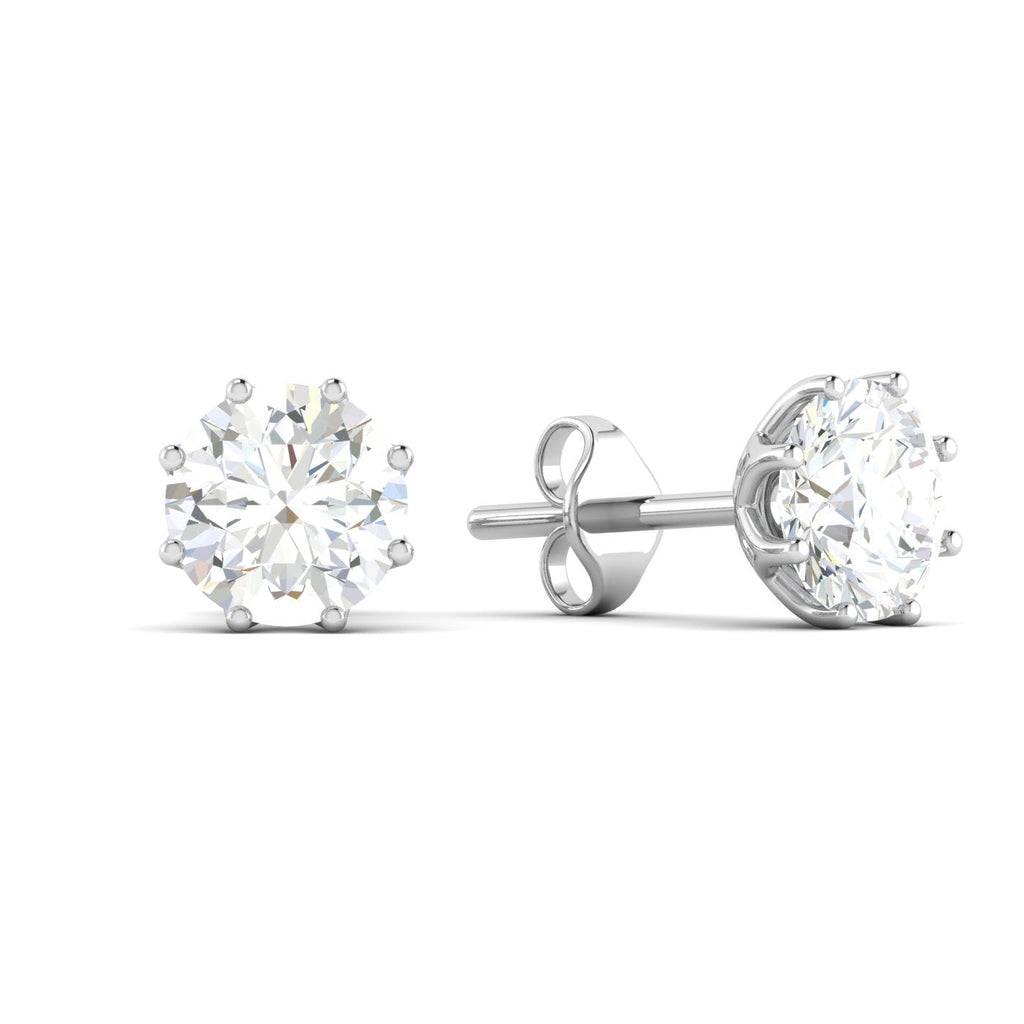 Silver Petal Stud