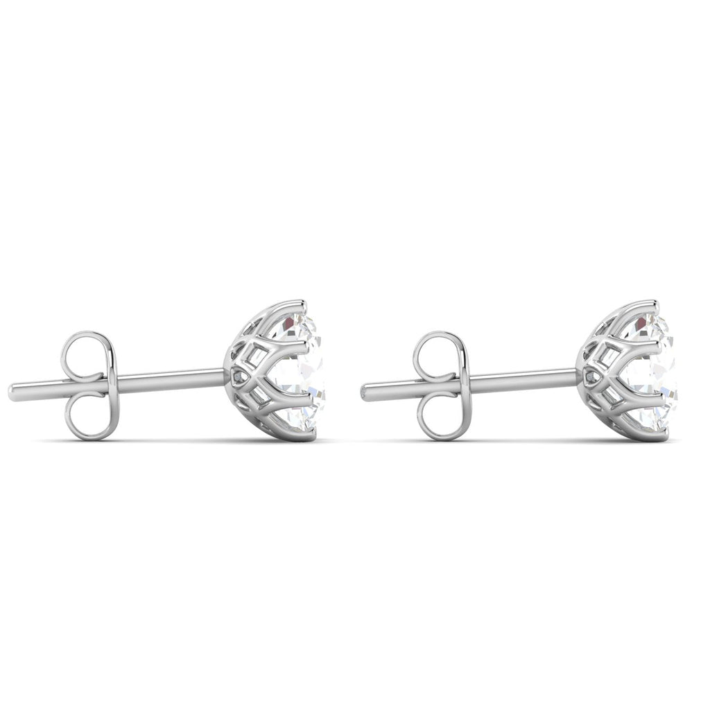 Silver Petal Stud