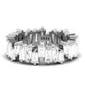 Silver Scattered Eternity Ring