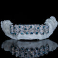 Blue and White Iced Mosaic Bottom Set