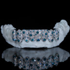 Blue and White Iced Mosaic Bottom Set