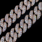 22mm Raised Pointer Cuban Chain