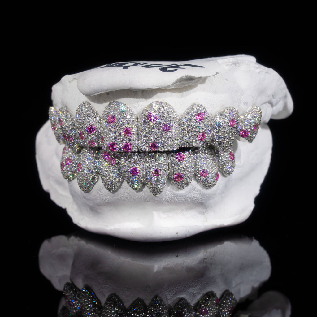 Coloured ICED Out Mosaic Grillz