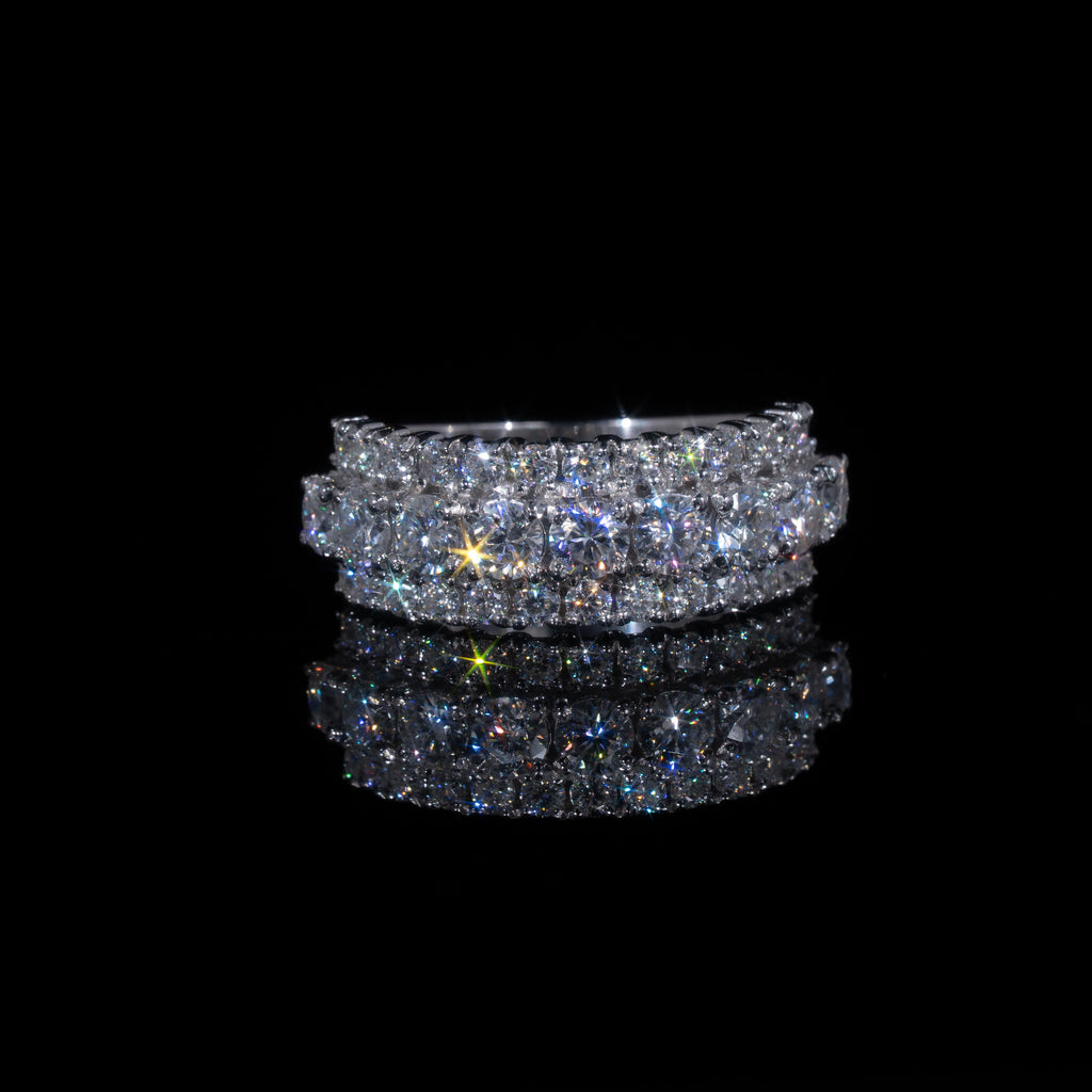 Half Iced Band Ring