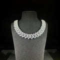 14mm Silver Prong Cuban Chain